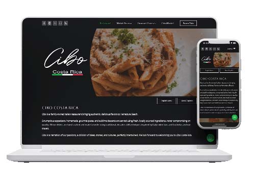 Cibo Restaurant Website Design › Pacific Marketing Agency