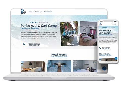 Hotel Perico Azul Website Design › Pacific Marketing Agency