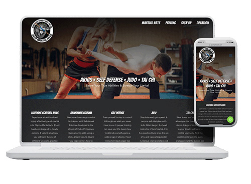 Jaco Martial Arts Website Design › Pacific Marketing Agency