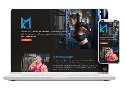 KM Fitness Website Design › Pacific Marketing Agency