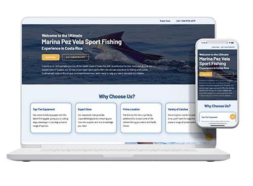 Marina Pez Vela Sport Fishing Website Design › Pacific Marketing Agency