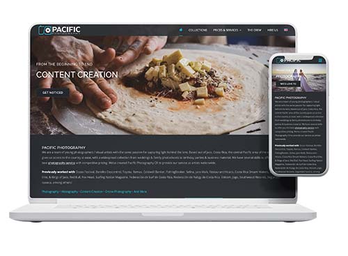 Pacific Photography Website Design › Pacific Marketing Agency