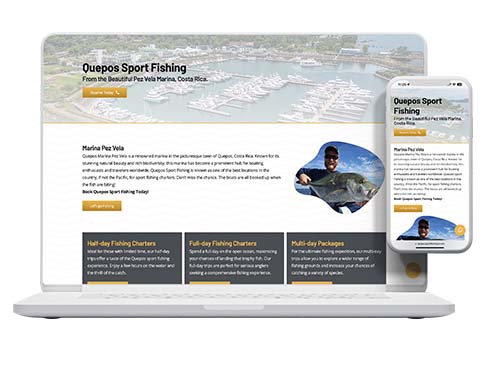 Quepos Sport Fishing Website Design › Pacific Marketing Agency