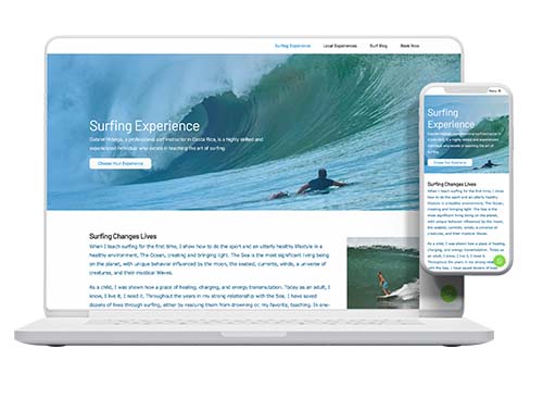 Surfing Experience Website Design › Pacific Marketing Agency