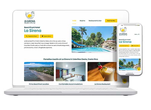 La Sirena Hotel Website Design › Pacific Marketing Agency