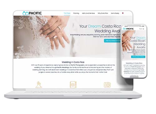 Pacific Weddings Costa Rica Website Design › Pacific Marketing Agency