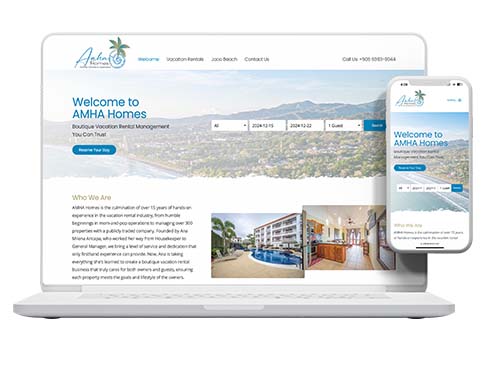 AMHA Homes, website design by Pacific Marketing Agency › Pacific Marketing Agency