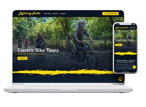 Lightning Rides Costa Rica Website design by Pacific Marketing Agency › Pacific Marketing Agency