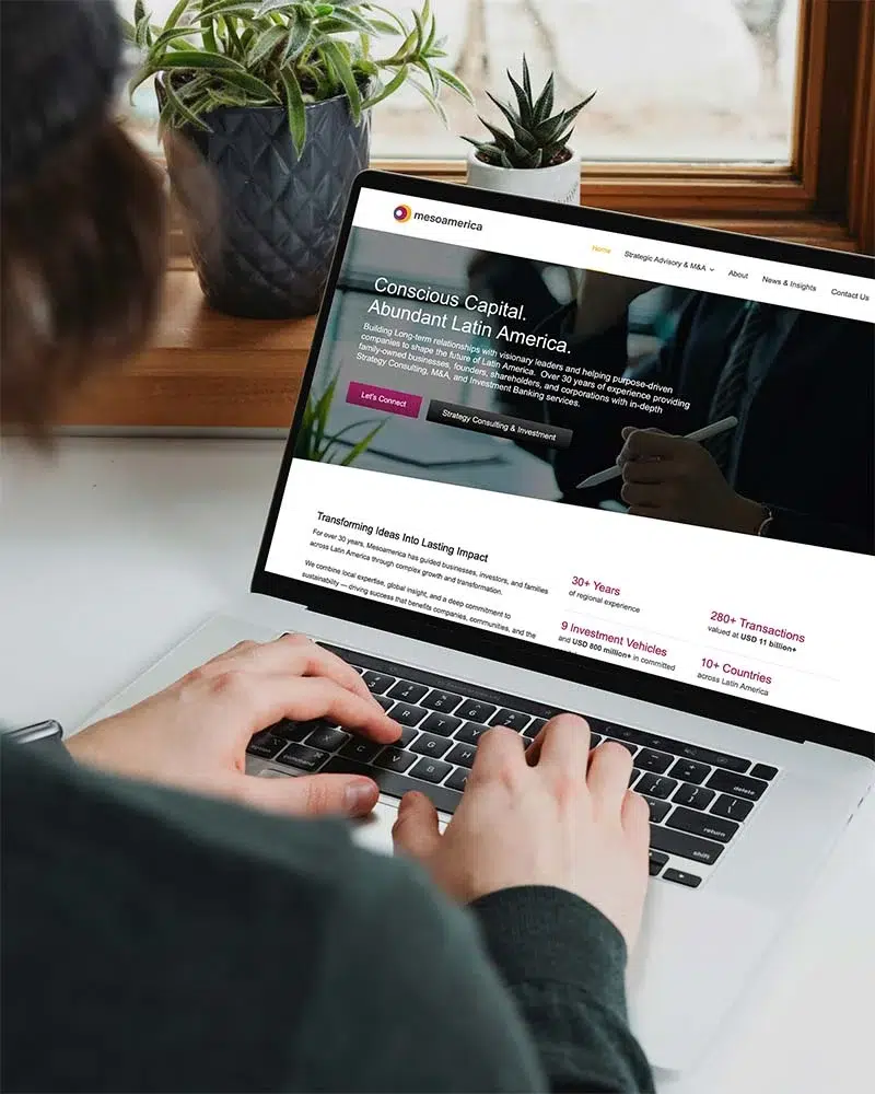 Website design for an investment firm by Pacific Website design for an investment firm by Pacific